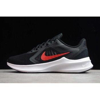 2020 Nike Downshifter 10 Black University Red-White CI9981-006 Shoes